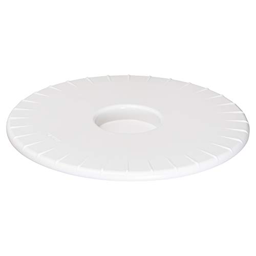 Wagner Pflanzenroller ULTRAFLAT Ø 30 x 2,5 cm I Pflanzenroller für den Innenbereich I Extra Flacher Kübelroller aus ABS Kunststoff, weiß, wasserabweisend I Tragkraft 100 kg - 20044601