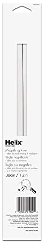 Helix 2X Magnifier Ruler, 12 Inch / 30Cm (61002) #TOP1