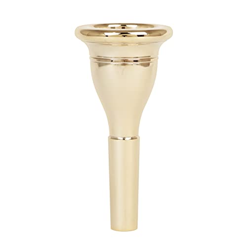image for ERYUE Tuba Mouthpiece, Tuba Mouthpiece Solid Durable Brass Constructio