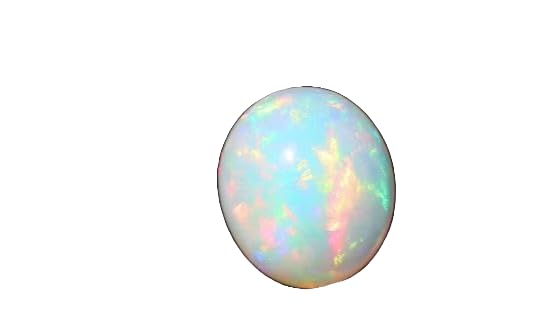 Cabochon d'opale éthiopienne naturelle 16,10 x 14,0 mm pierre de lune création bijoux