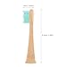 Beaupretty 4pcs Bamboo Toothbrush Heads Replacement for Reusable Gentle Bristles for Healthy Oral Care