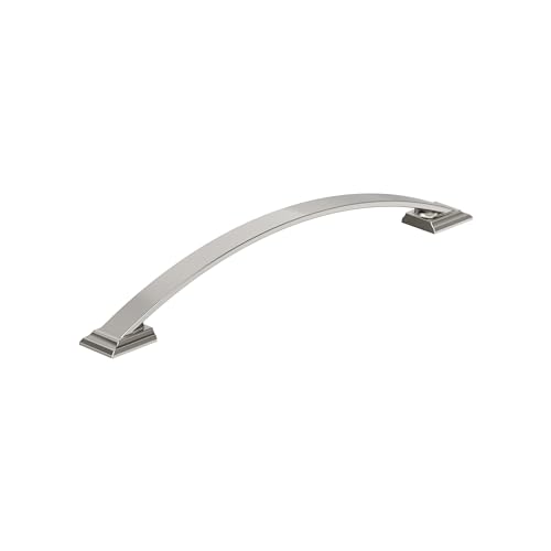 Image of Amerock Candler 8-13 /16 inch (224mm) Center-to-Center Satin Nickel Cabinet Pull, BP29351G10
