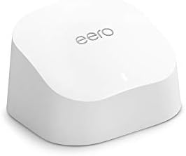 Amazon eero 6 mesh wifi add-on extender - Add up to 1,500 sq. ft. of Wi-Fi 6 coverage. Required eero mesh wifi system not included