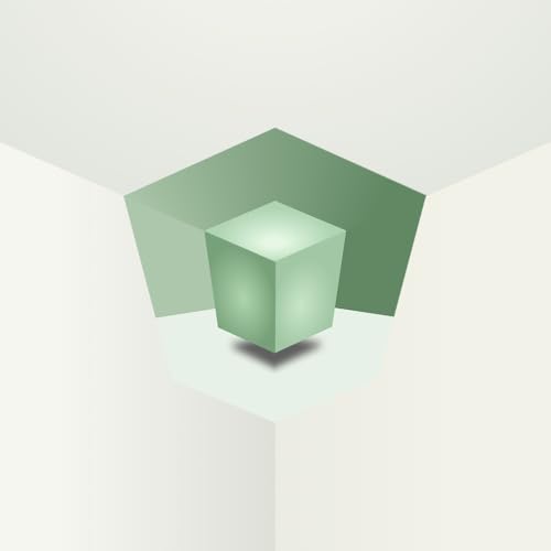 Image of 3D Cube Pixelated Box Illusion Wall Sticker for 90 Corner | Geometric Optical Illusion Wall Decal | Corner Wall & Ceiling Decor | Peel & Stick (ZenCube 12 X 12 Inch - Mint Green)