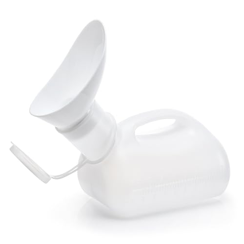 1 x Easy Care Solutions | Unisex Urinal Bottle - Spill-Proof | Portable | 1000ml Capacity | Ideal for Travel | Camping | Bedridden & Elderly Care (1) - Image 8