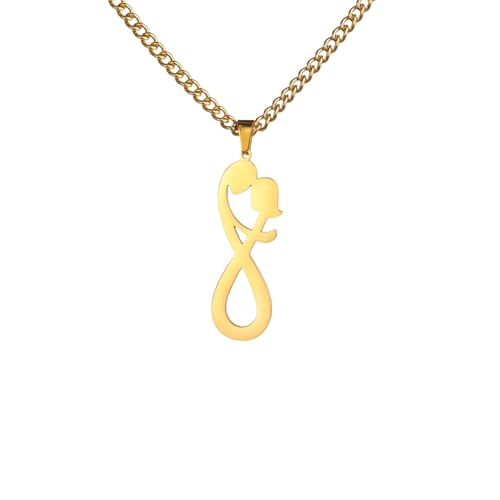 Collar bohemio con colgante de abrazo para parejas, para amantes de los enamorados, collares de símbolo infinito, joyería de moda, regalos para el día de San Valentín, regalos de buena suerte