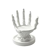 NVSHIQWEI Skeleton Witch Skull Hand Jewelry Holder Gothic Ring Decor Stand