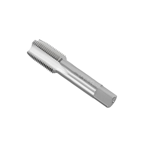 CoCud Thread Milling Taps, 3/8-18 NPS Thread H2, High Speed Steel Machine 4 Straight Flutes Screw Threading Tool - (Applications: for Tapping Drilling Machine), 1-Piece