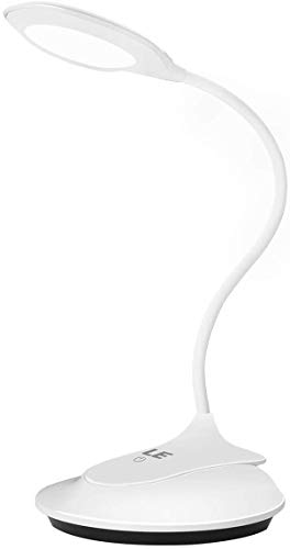 Preisvergleich Produktbild LE Tischlampe, LED Schreibtischlampe Klemmleuchte,Schwanenhal Lampe USB Tischlampe, 5W 3 Helligkeit dimmbar Kinder Nachtischlampe, Neutralweiß