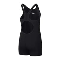 Speedo Mädchen Endurance+ Legsuit Badeanzug, Schwarz, 13-14 Jahre EU