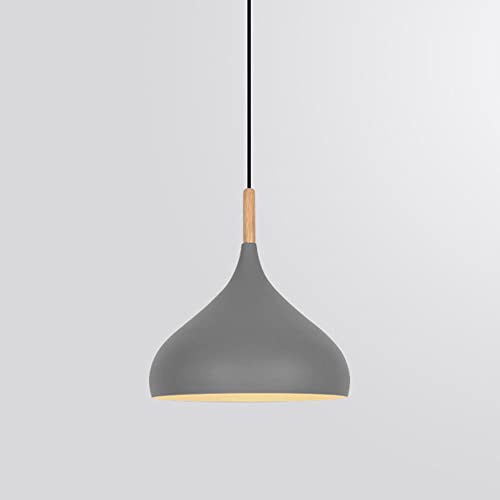 Plafonnier suspension en aluminium brossé et bois noble pour une décoration d'intérieur raffinée
