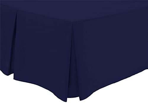 Olivia Rocco Pleated Base Valance Sheet Easy Care Polycotton Base Valances, Single Grey