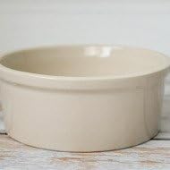 (Similar) Ohio Stoneware Pet Animal Feeder Crock Bowl - Heavy Duty with High Gloss Finish, 5 inch Inner and 6 inch Outer Diameter (Black) 8oz