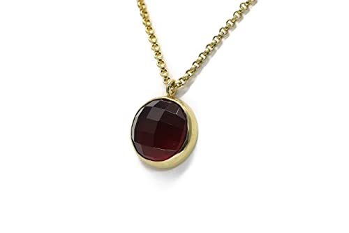 Collier pendentif grenat vermeil pour sublimer vos tenues du quotidien