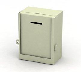 MCB Wide Metal Charity Box with Side Lock MCB Wide Metal Charity Box with Side Lock