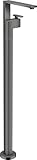  hansgrohe AXOR Edge mitigeur monocommande de lavabo sur pied avec vidage par poussée, Coloris: Chrome noir poli
