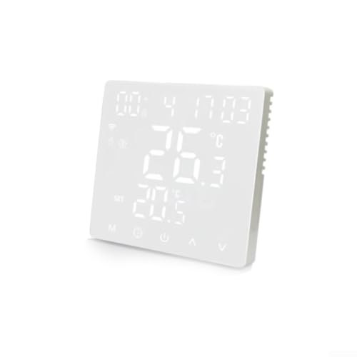 Thermostat WiFi intelligent, chauffage au sol, chaudière murale électrique, connexion à distance (blanc)