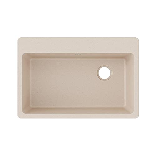Elkay Quartz Classic ELG13322BQ0 Bisque Single Bowl Top Mount Sink