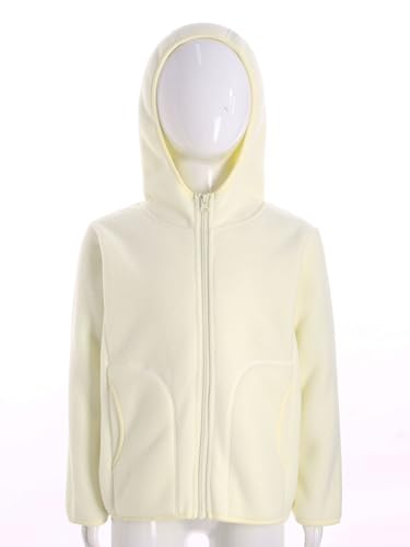 Kids Girls Boys Fleece Hoodie Sweatshirt Long Sleeve Zipper Hooded Jacket Coat with Pockets3