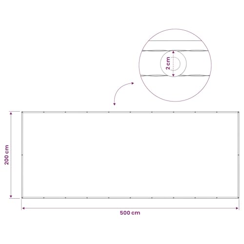 Écran de confidentialité résistant aux UV en polyester imperméable pour grand balcon