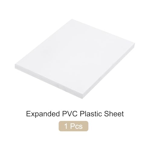 Image of Expanded PVC Plastic Sheet 1 /2 inch Thick, 5 inchx7 inch Lightweight Rigid Foam Sheet, [for Crafts Signage Displays Digital Screen Printing] - White / 1 Pcs
