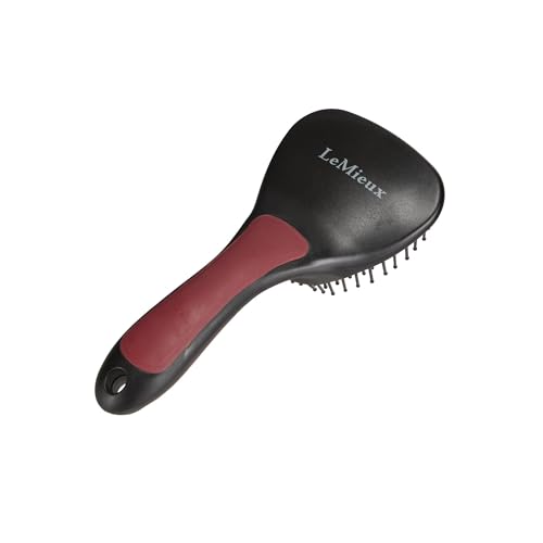 Brosse à queue ergonomique LeMieux noire pour la beauté de votre cheval