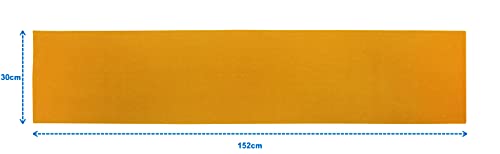 Image of Airwill Cotton Plain Yellow Designed Solid Pattern Table Runner Length 152cm (Yellow, Pack of 1)