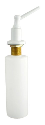 LDR 501 P1050WT Soap Dispenser for Kitchen or Lavatory Sink, White