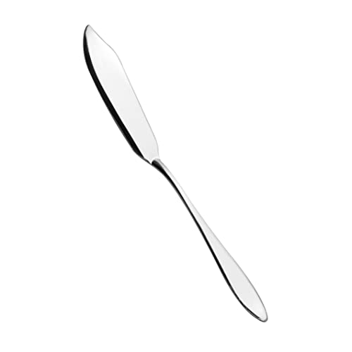 Salvinelli Galileo Set Coltelli Pesce Acciaio Inox 18/10, Coltello da Pesce, 12 Pezzi, Spessore 3,0 mm, Made in Italy, Finitura lucida