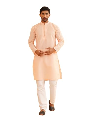 Image of Sojanya (Since 1958 Motifs Embroidered Thread Work Pure Cotton Straight Kurta With Churidar