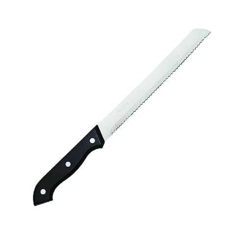 PARENCE.- Couteau à Pain en Acier Inoxydable/Couteau de Cuisine Dentelé avec Manche Ergonomique -18cm