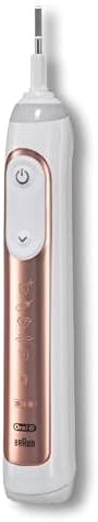 Image of the Braun Oral-B Power Handle D20 Plus in Rose Gold, showing the handle with a brush head attachment point at the top and power/mode buttons on the front.