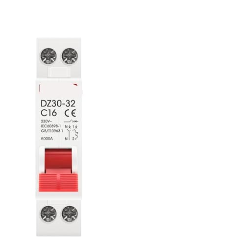 Disjoncteur DZ30-32 DPN 1P+N MCB 6A protection tableau électrique monophasé rail DIN