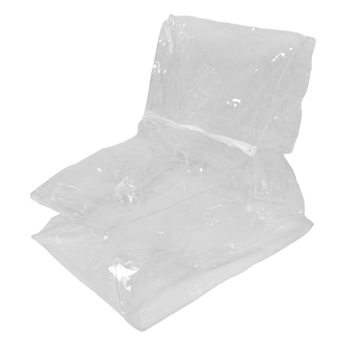 Alipis Sillón Transparente para Almacenamiento de Peluches de PVC 50 Micras Cremallera Funda Organizadora para Juguetes Asiento Compacto Multiusos para Hogar y Habitación Infantil