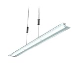 DIMMBAR und LICHTFARBE wechseln! Mit unserer edlen Balkenpendellampe kein Problem. Einfach direkt an der Leuchte die Lichtfarbe von 3000K zu 4000K oder 6000K wechseln und über den Touchdimmer stufenlos in der Helligkeit einstellen. Komfort pur!