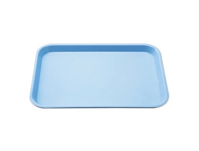 3 Pcs Dental Flat Tray Size B Autoclavable 250F Medical Procedure Instrument Set Up Flat Tray Size B - Baby Blue