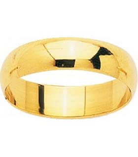 Alliance de mariage Amira or jaune 5mm : le symbole de votre amour éternel