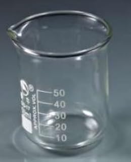 Glass Beaker 50ml (Qty 12) Borosilicate Glass