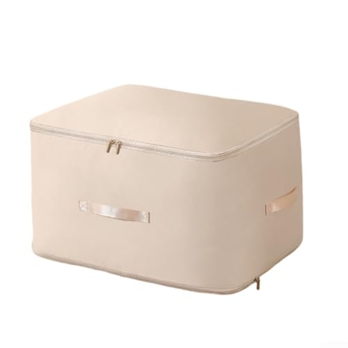 Robusto organizer salvaspazio con manici rinforzati per piumini, per soffitte e cantine (giallo mandorla)