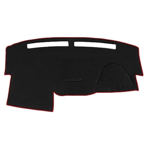 Alfombrilla Salpicadero Protector De Tablero Con Parasol Alfombrilla Antideslizante Y Protección UV Para Nissan Para Titan A60 Primera Generación 2004-2015 MTVTFECEWG(Right Hand Red Edge)