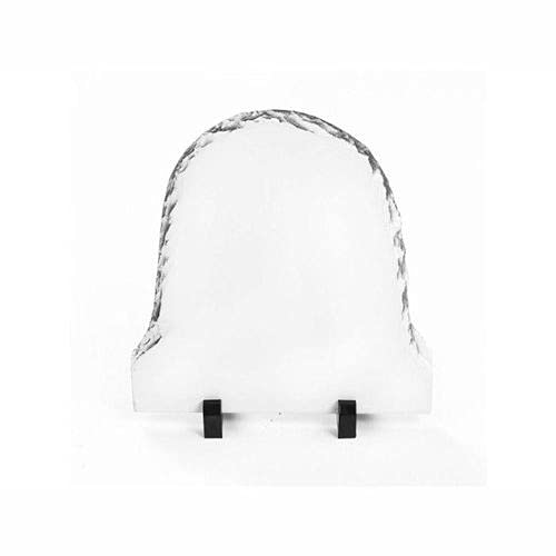 SCTS : Stone Rock Frame Heat Transfer Sublimation Blanks - (SH-01 UP ROUND 16x16x1cm)