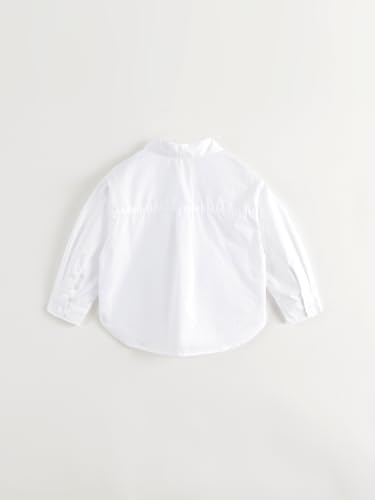 marc & janie Girls Preppy Style Lapel Irregular Button Placket Shirts Kids Cotton Loose Blouses Tops 241271 5