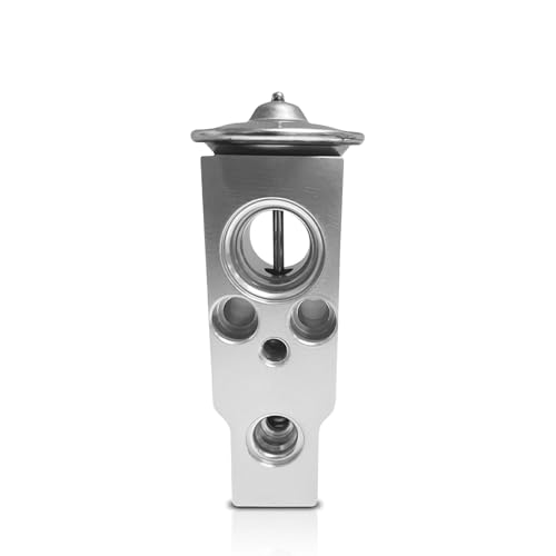 Bawkars Car A/C Expansion Valve Metallic Anti-Wear Engine Air Conditioning Expansion Valve Auto A/C Replacement Parts Compatible with Jaguar Land Rover Lexus To-yota Camry (Silver)