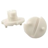 Yuanpgky Paquete de 2 clips de cierre de ventilación de refrigerador, para caravanas, autocaravanas, accesorios interiores, piezas de repuesto DS295176600, color beige