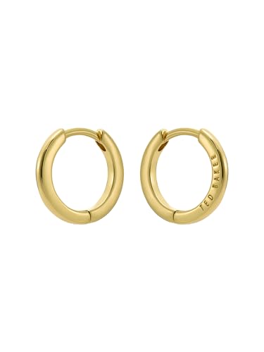 Ted Baker Crisele Logo Hoop Earrings (14mm) For Women (Gold)