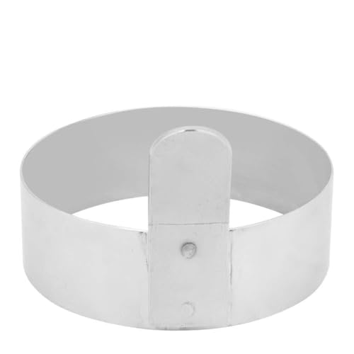 Yctze Máquina para Hacer Panqueques de Huevo Frito con Panqueques Redondos de Acero Inoxidable - Juego de Anillos para Huevos para Freír Huevos, Desayuno de - Hogar y Cocina/Cocina y (L)