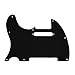 Yootones 8 Hole Tele Guitar Pickguard Scratch Plate Compatible with USA/Mexican Fender Telecaster (3Ply Black)