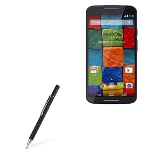 BoxWave Stylus Pen Compatible with Motorola Moto X (3rd gen) - FineTouch Capacitive Stylus, Super Precise Stylus Pen - Jet Black