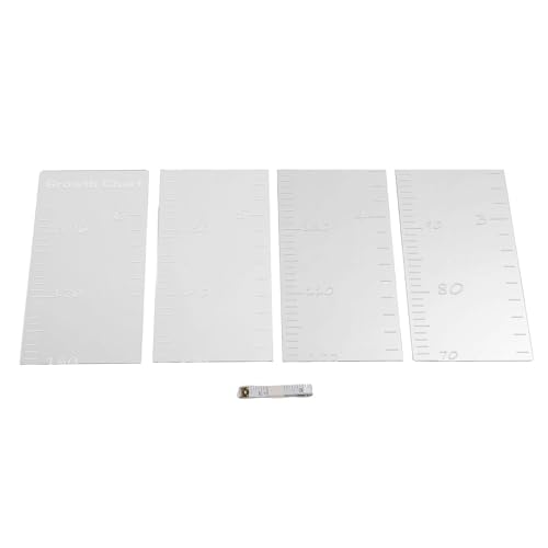 Toise de croissance miroir avec ruban à mesurer en acrylique sûr et amusant
