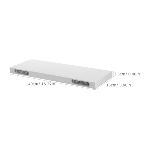 Almacenamiento decorativo de pared con estante flotante de madera maciza POPETPOP 3